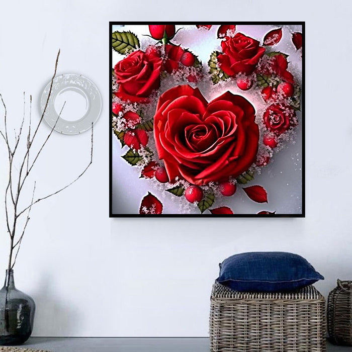 Heart Diy Paint By Numbers Kits UK For Adult Kids MJ8005