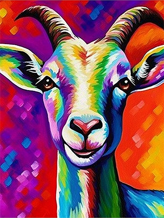 Sheep Paint By Numbers Kits UK MJ8052