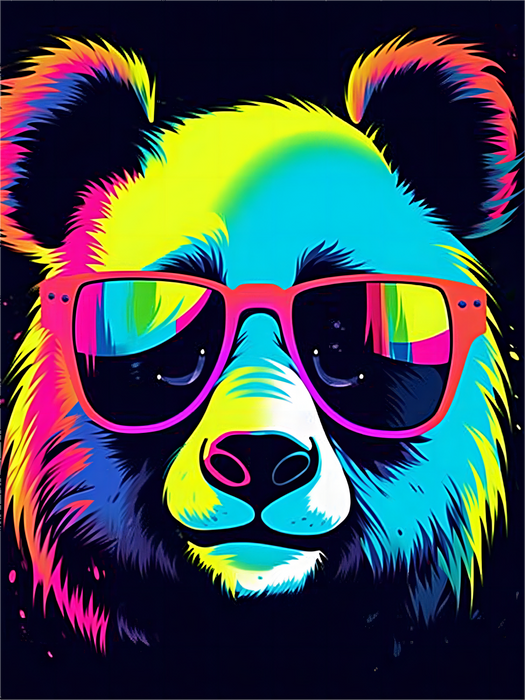 Panda Diy Paint By Numbers Kits UK For Adult Kids MJ8076