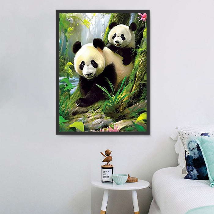 Panda Diy Paint By Numbers Kits UK For Adult Kids MJ8085