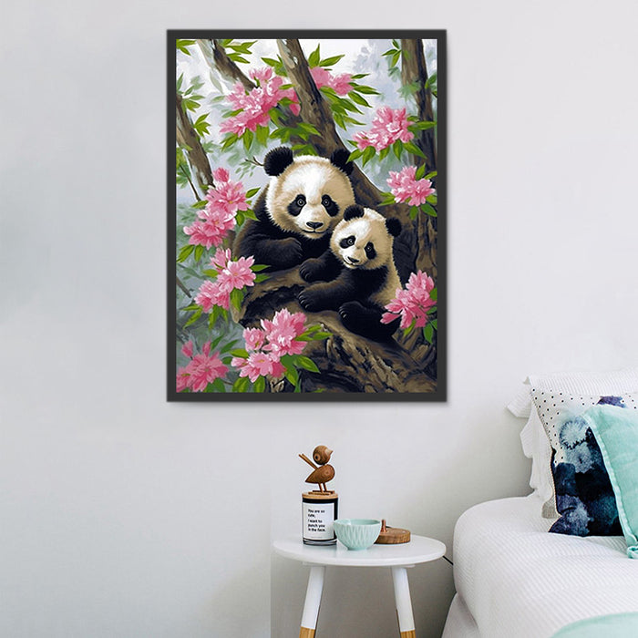 Panda Diy Paint By Numbers Kits UK For Adult Kids MJ8086