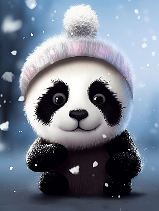 Panda Diy Paint By Numbers Kits UK For Adult Kids MJ8094