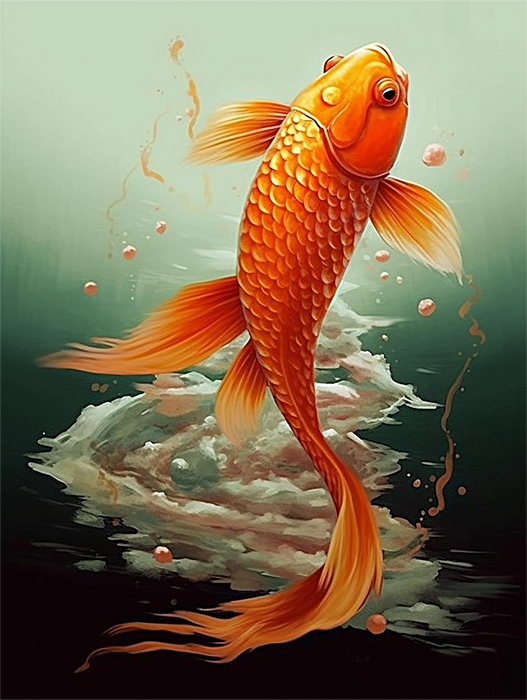 Fish Paint By Numbers Kits UK MJ8116