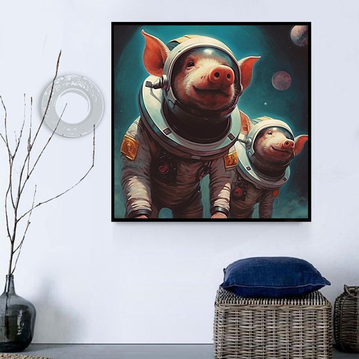 Pig Diy Paint By Numbers Kits UK For Adult Kids MJ8183