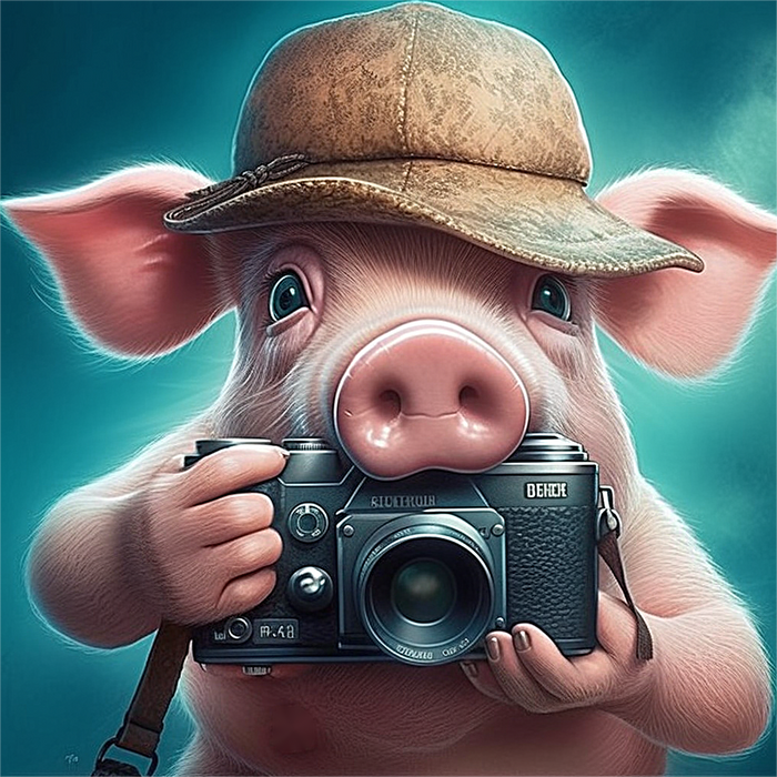 Pig Diy Paint By Numbers Kits UK For Adult Kids MJ8184