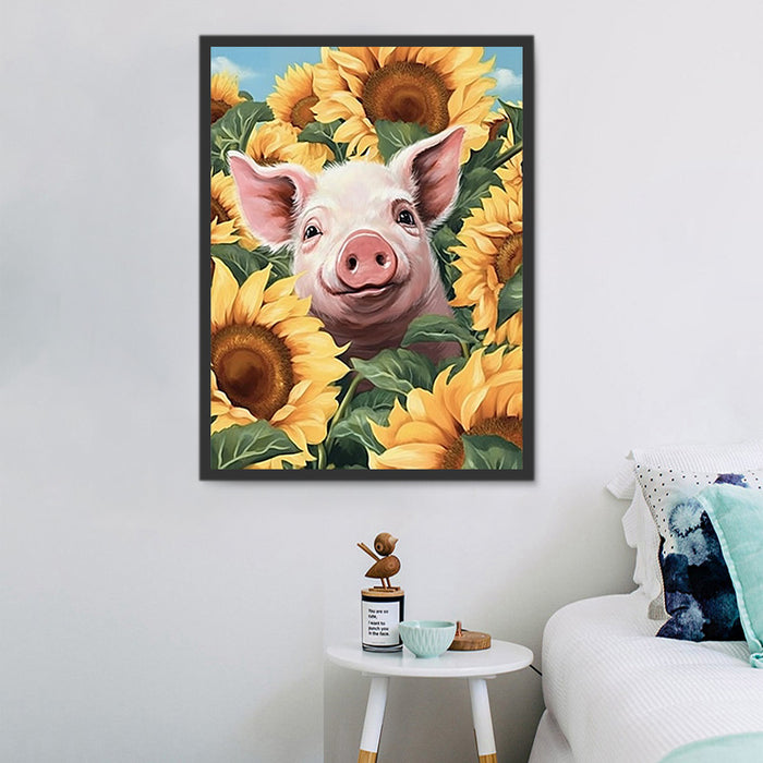 Pig Paint By Numbers Kits UK MJ8190
