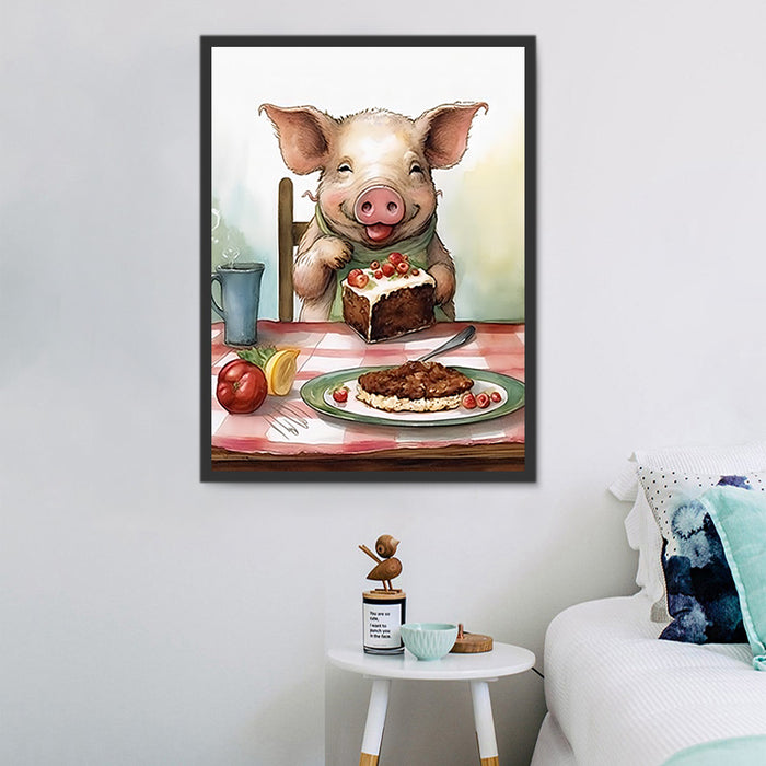 Pig Paint By Numbers Kits UK MJ8191