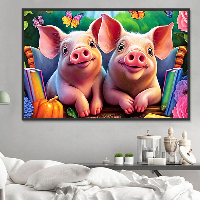 Pig Paint By Numbers Kits UK MJ8196