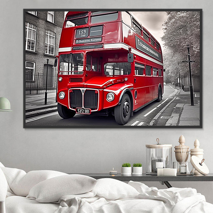 Bus Paint By Numbers Kits UK MJ8202