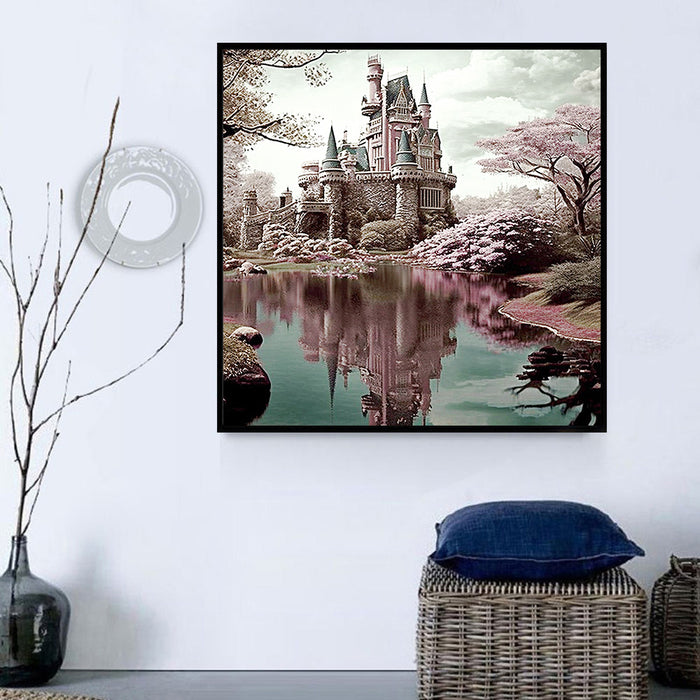 Castle Diy Paint By Numbers Kits UK For Adult Kids MJ8363