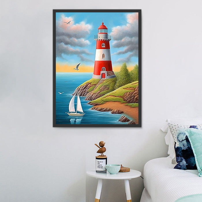 Lighthouse Paint By Numbers Kits UK MJ8427