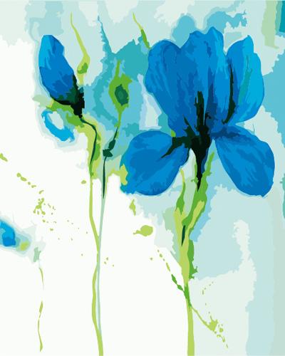 Flower Diy Paint By Numbers Kits Uk B590