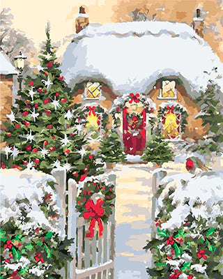 Christmas Diy Paint By Numbers Kits UK For Adult Kids GX21281