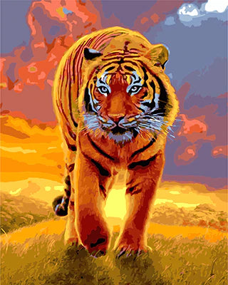 Tiger Diy Paint By Numbers Kits UK For Adult Kids GX27125