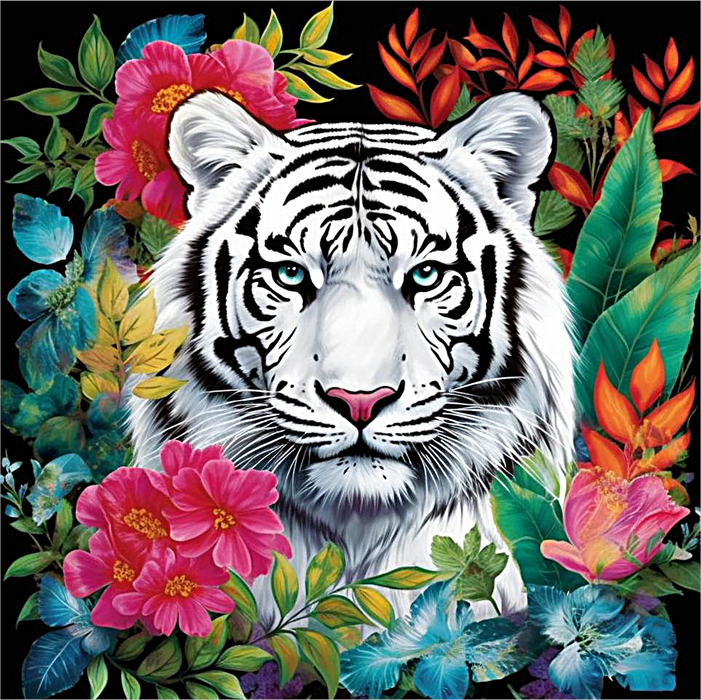 Tiger Diy Paint By Numbers Kits UK For Adult Kids MJ1198