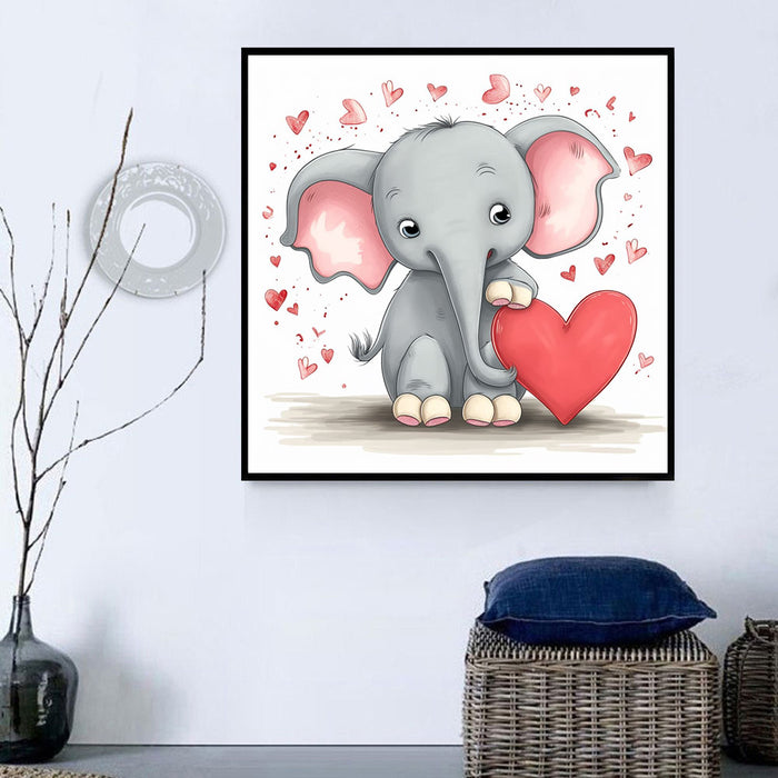 Elephant Diy Paint By Numbers Kits UK For Adult Kids MJ1302