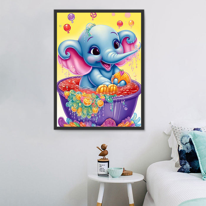 Elephant Paint By Numbers Kits UK MJ1312