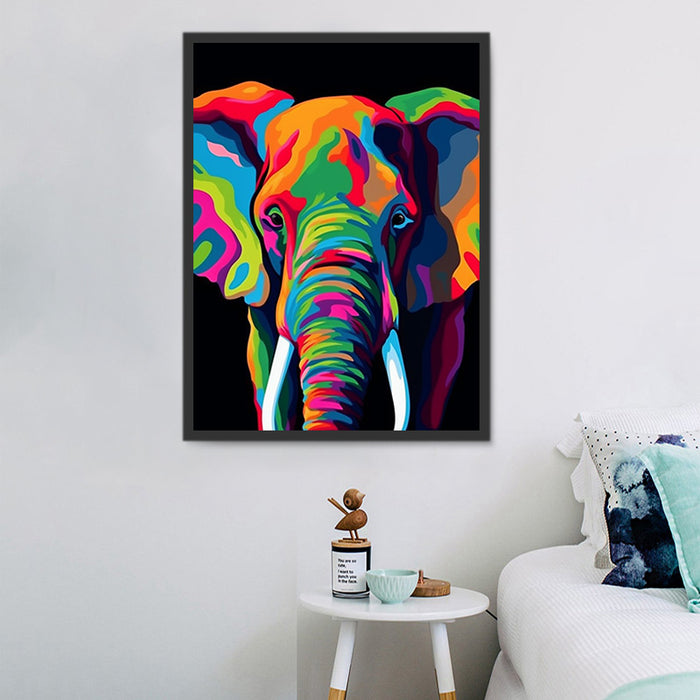 Elephant Paint By Numbers Kits UK MJ1313