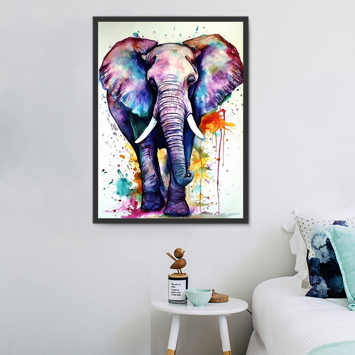 Elephant Paint By Numbers Kits UK MJ1342