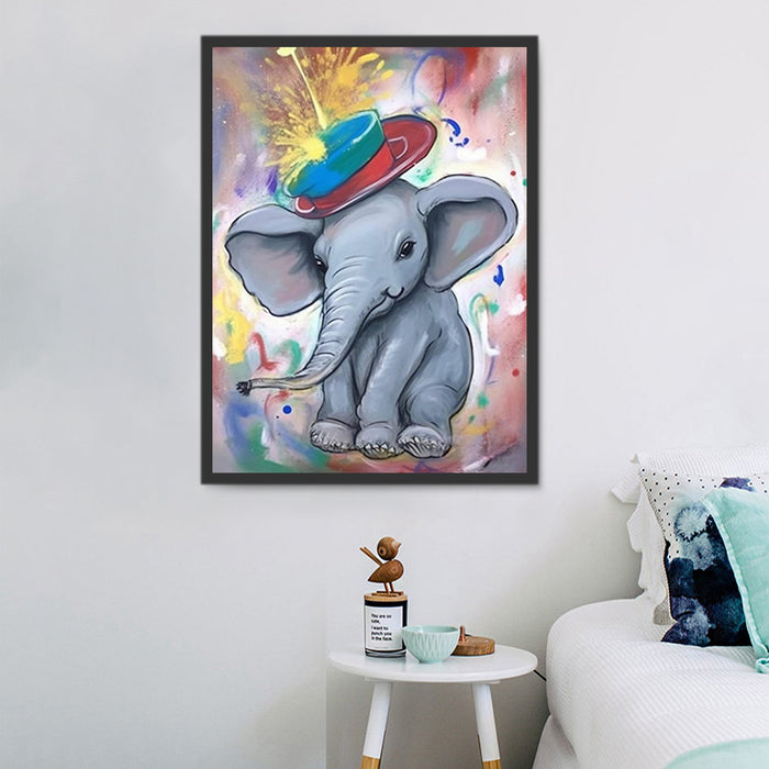 Elephant Paint By Numbers Kits UK MJ1363