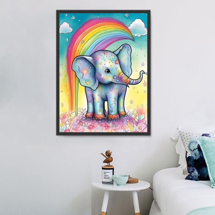 Elephant Paint By Numbers Kits UK MJ1366