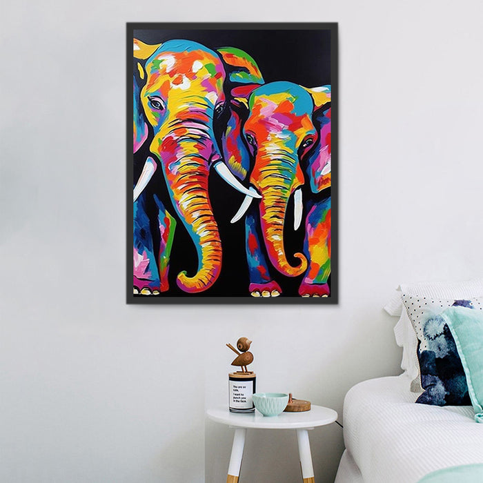 Elephant Paint By Numbers Kits UK MJ1377