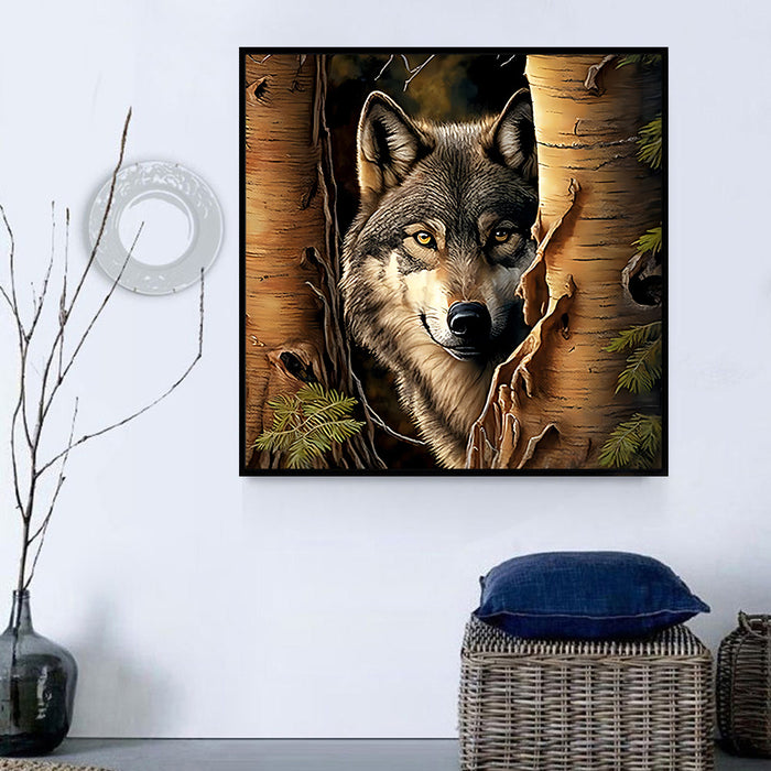 Wolf Paint By Numbers Kits UK MJ1399