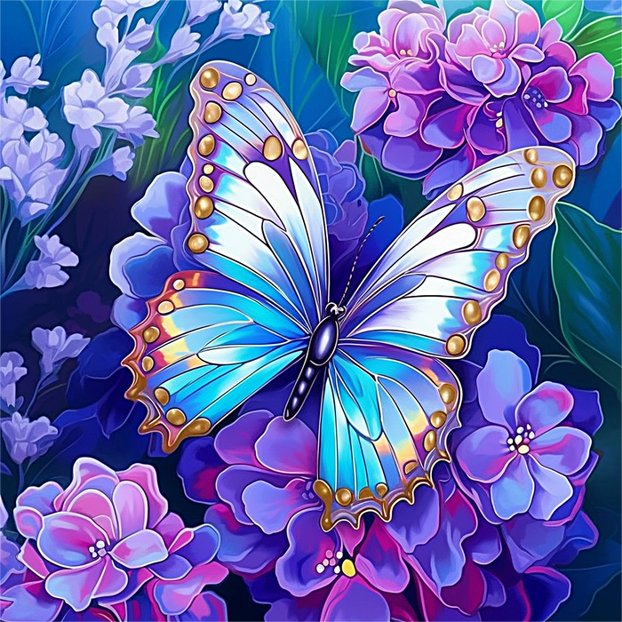 Butterfly Diy Paint By Numbers Kits UK For Adult Kids MJ1510