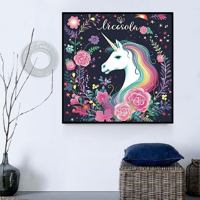 Unicorn Diy Paint By Numbers Kits UK For Adult Kids MJ1635