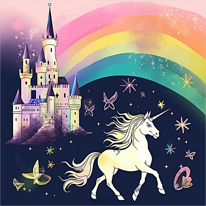 Unicorn Diy Paint By Numbers Kits UK For Adult Kids MJ1638