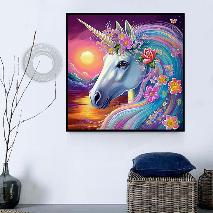 Unicorn Diy Paint By Numbers Kits UK For Adult Kids MJ1644