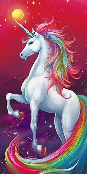 Unicorn Diy Paint By Numbers Kits UK For Adult Kids MJ1660