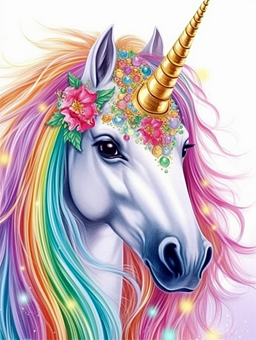 Unicorn Paint By Numbers Kits UK MJ1661