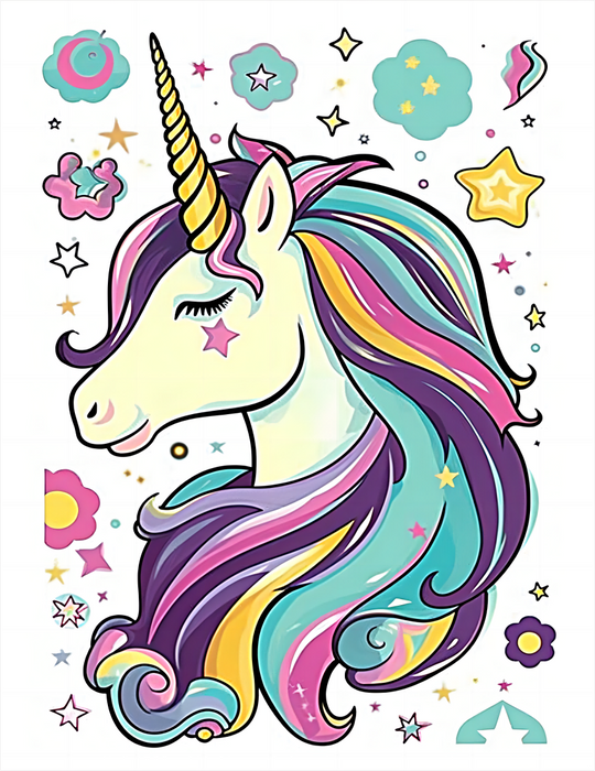 Unicorn Paint By Numbers Kits UK MJ1663