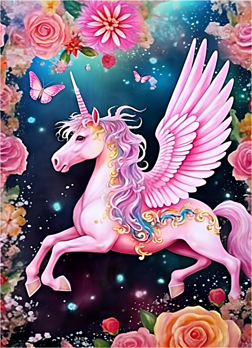 Unicorn Paint By Numbers Kits UK MJ1667