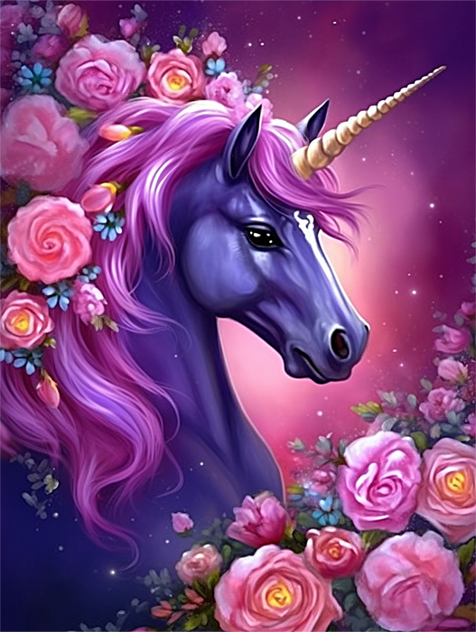 Unicorn Paint By Numbers Kits UK MJ1668