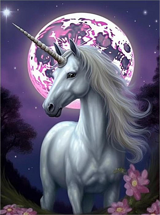 Unicorn Paint By Numbers Kits UK MJ1669