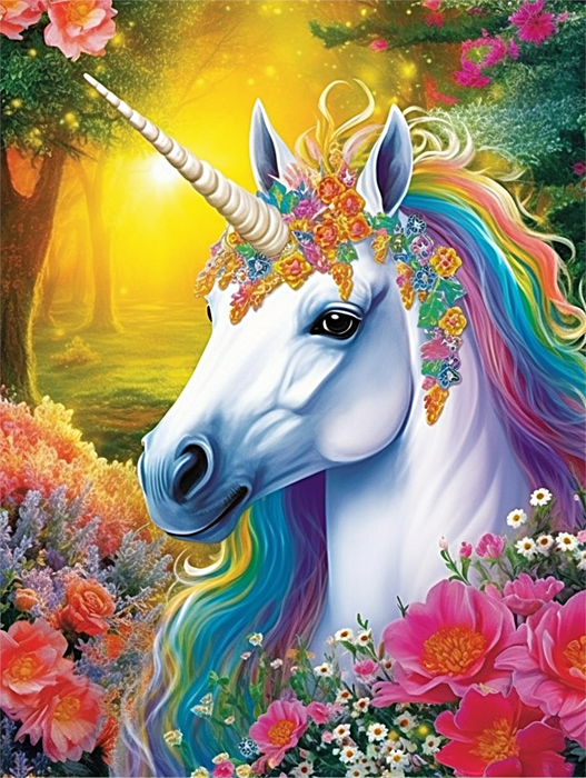 Unicorn Paint By Numbers Kits UK MJ1673