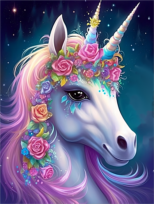 Unicorn Paint By Numbers Kits UK MJ1674