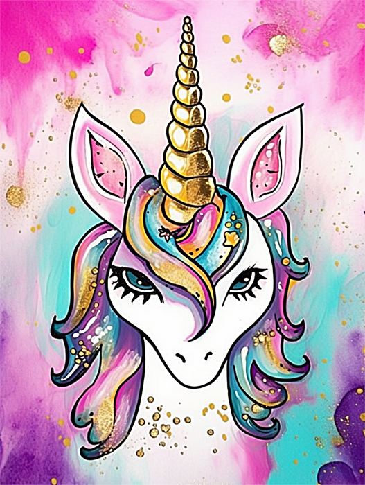 Unicorn Paint By Numbers Kits UK MJ1675