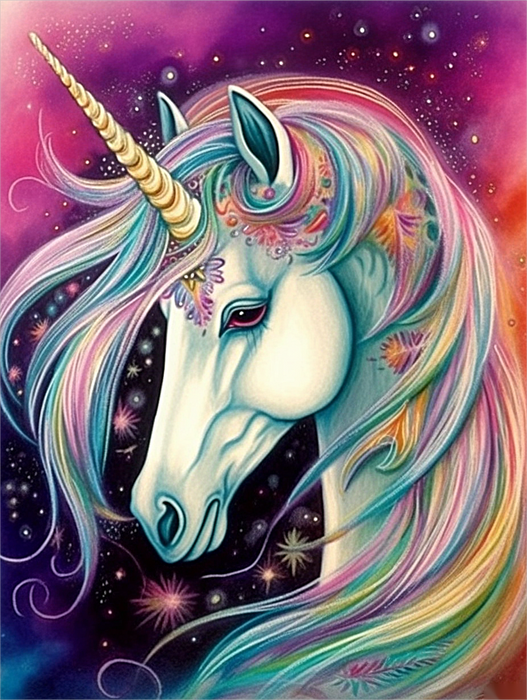 Unicorn Paint By Numbers Kits UK MJ1676