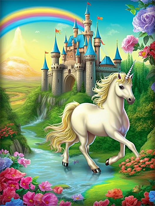 Unicorn Paint By Numbers Kits UK MJ1681