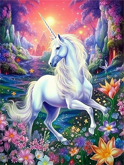 Unicorn Paint By Numbers Kits UK MJ1683