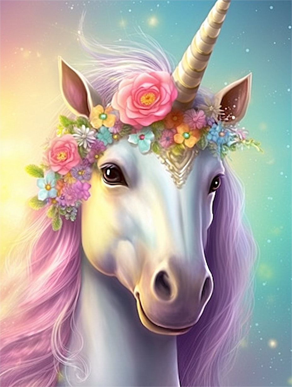 Unicorn Paint By Numbers Kits UK MJ1686 — Artnumbers.co.uk