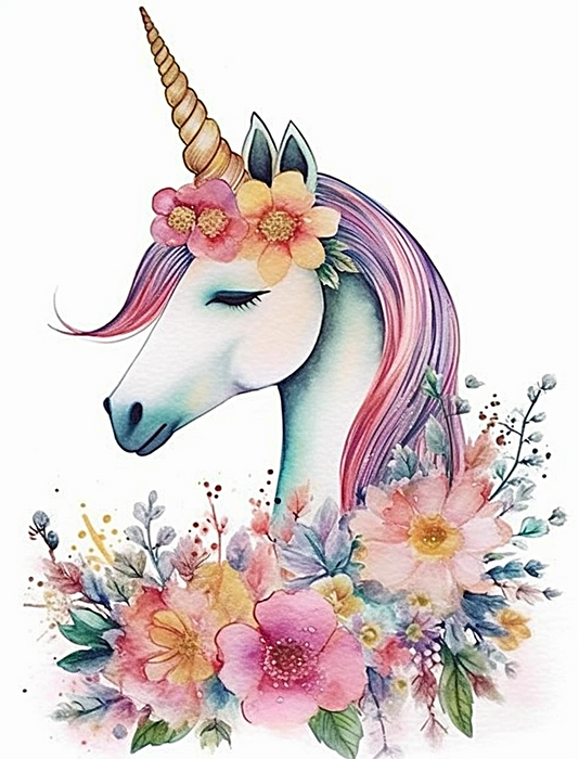 Unicorn Paint By Numbers Kits UK MJ1691