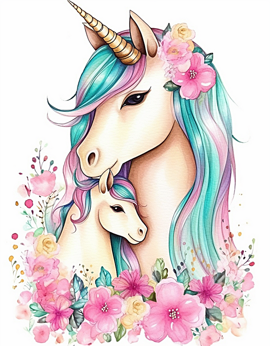 Unicorn Paint By Numbers Kits UK MJ1692