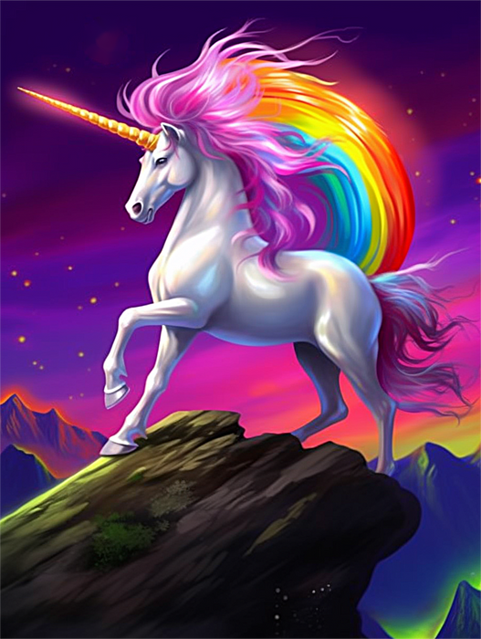 Unicorn Paint By Numbers Kits UK MJ1695