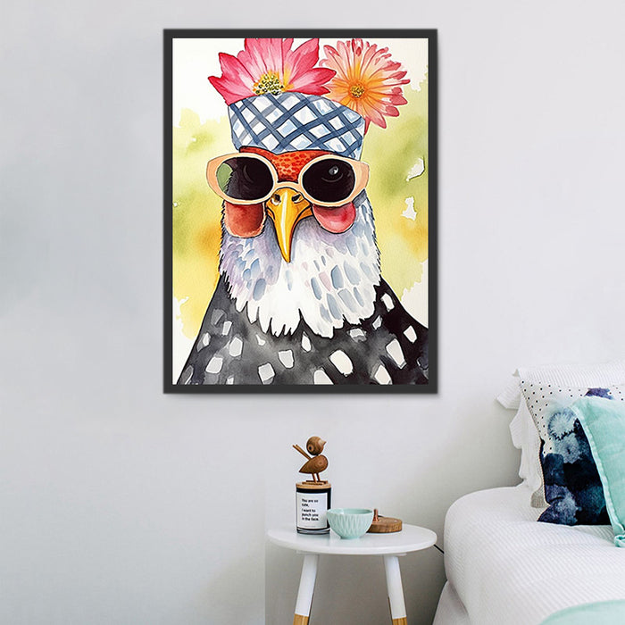 Chicken Diy Paint By Numbers Kits UK For Adult Kids MJ1714