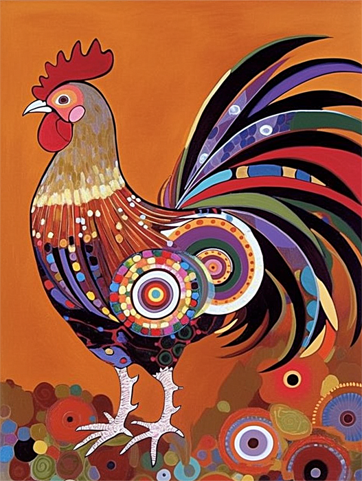 Chicken Diy Paint By Numbers Kits UK For Adult Kids MJ1716