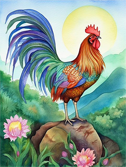 Chicken Diy Paint By Numbers Kits UK For Adult Kids MJ1718